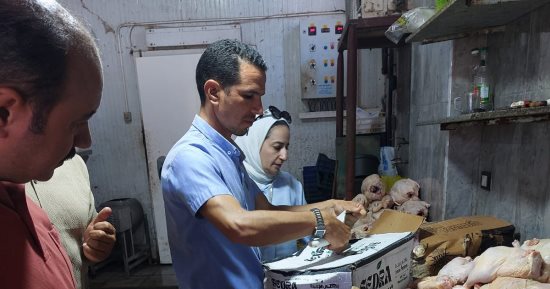 ضبط أكثر من نصف طن لحوم ودواجن مجهولة المصدر