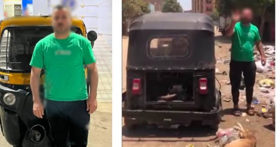 ضبط شخص سحل كلب بتوك توك لعقر ابنه بالجيزة