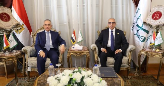 وزير العدل يهنئ رئيس مجلس الدولة بمناسبة توليه منصبه الجديد