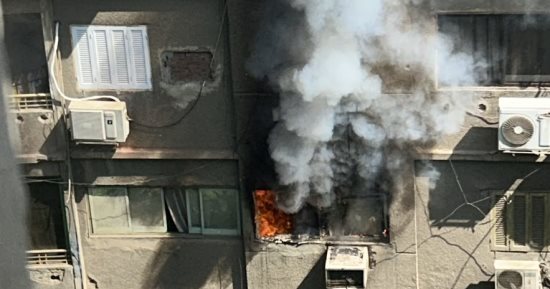 السيطرة على حريق شقة سكنية فى منطقة مصر القديمة 