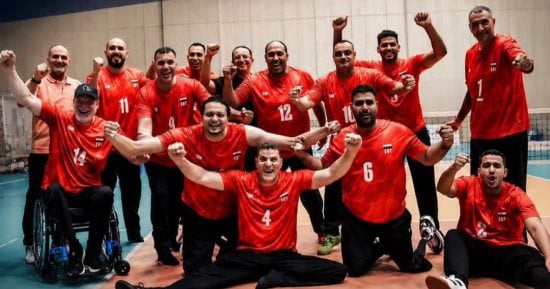 منتخب مصر البارالمبى يصعد لدور الثمانية في بطولة العالم للكرة الطائرة جلوس بعد الفوز على تايلاند