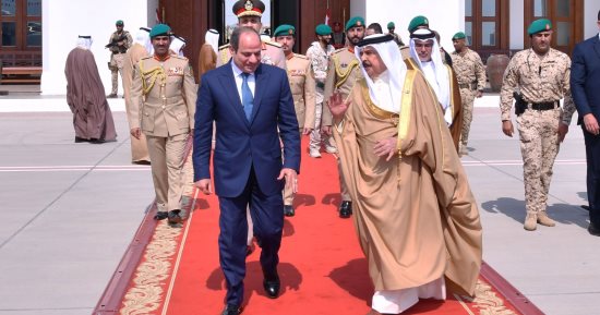 الرئيس السيسى يزور البحرين للتأكيد على تضامن مصر الكامل مع المملكة