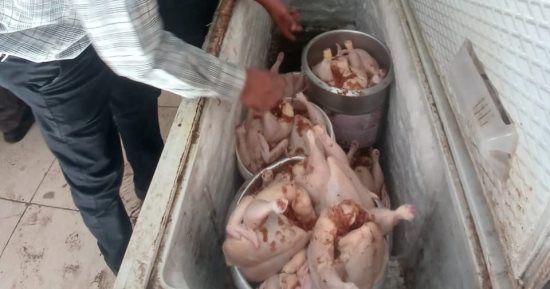 ضبط طن لحوم ودواجن مجهولة المصدر وسكر تموينى فى حملة بالغربية