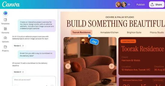 كانفا تطلق أداة Canva Code 2.0.. تساعد المبتدئين فى تصميم مواقع الويب مجاناً