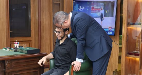 محافظ الجيزة يلتقى مواطنين من ذوى الهمم ويوجه بتوفير فرص عمل مناسبة لهم