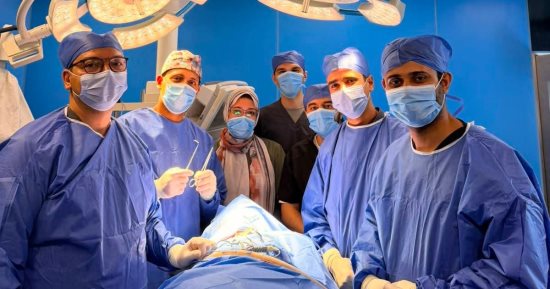 إنقاذ مريض بجرح قطعى نافذ وتهتك بالقصبة الهوائية داخل مستشفى بنها الجامعى