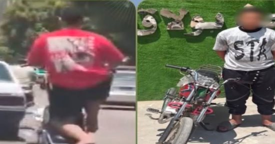 ضبط سائق دراجة نارية لا يحمل رخص لاستعراضه بشوارع القاهرة..فيديو