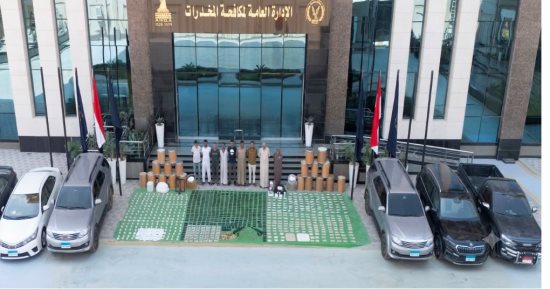 وزارة الداخلية تضبط شحنة كبتاجون بقيمة 1.5 مليار جنيه