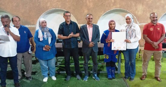 نادى النصر الرياضى يحتفى بأبطاله المتوجين فى الكونغ فو والتايكوندو