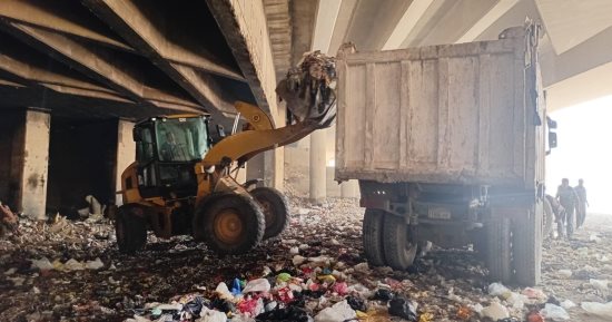رفع 2700 طن من مخلفات الرتش بنفق المنشية بالهرم خلال يومين.. صور