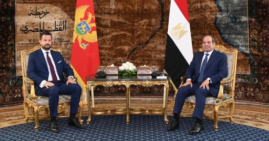 رئيس الجبل الأسود: نتطلع للاستفادة من الخبرات المصرية فى السياحة والطاقة