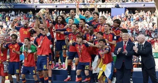 الاتحاد الإسبانى يزيل صورة ترامب من احتفالات التتويح بمونديال 2026.. فيديو