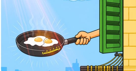 موجة حارة فى كاريكاتير اليوم السابع