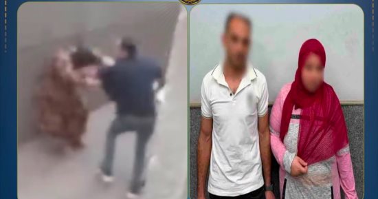 مواطن يعتدى على زوجته بسلاح أبيض لتركها المنزل دون علمه بالدقهلية.. فيديو