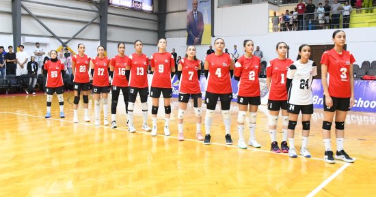 منتخب مصر للناشئات يهزم المغرب فى بطولة أفريقيا للكرة الطائرة بالإسكندرية