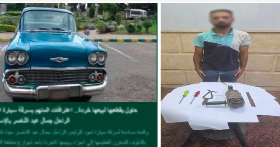 حبس المتهم بمحاولة سرقة سيارة رئيس الجمهورية الأسبق