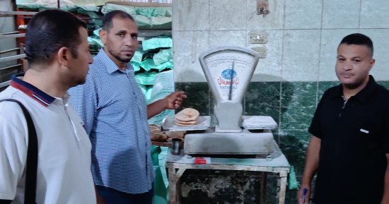ضبط 95 مخالفة ودقيق مدعم وأغذية فاسدة وسلع مجهولة المصدر فى بنى سويف