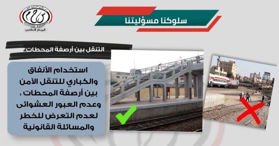 ​حملات توعوية لتعديل السلوكيات وتأمين حركة القطارات