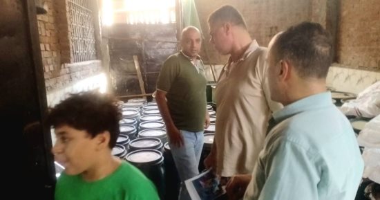 ضبط 1200 كجم طحينة بدون بيانات وتحرير 79 مخالفة تموينية بالقليوبية