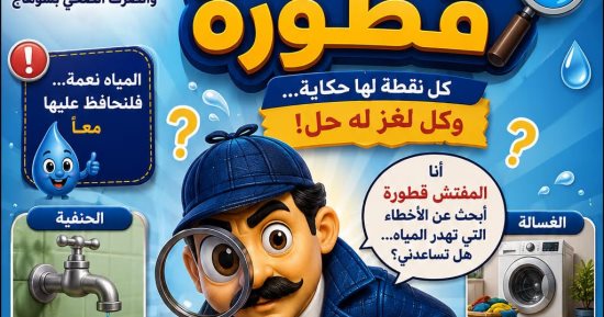 المفتش قطورة.. شخصية كرتونية من مياه سوهاج لتوعية الأطفال بترشيد الاستهلاك