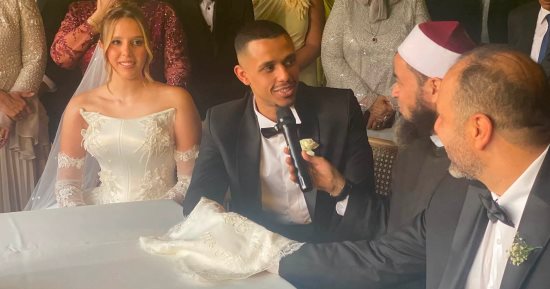 مصطفى عسل بطل الاسكواش يحتفل بزفافه قبل انطلاق الموسم الجديد