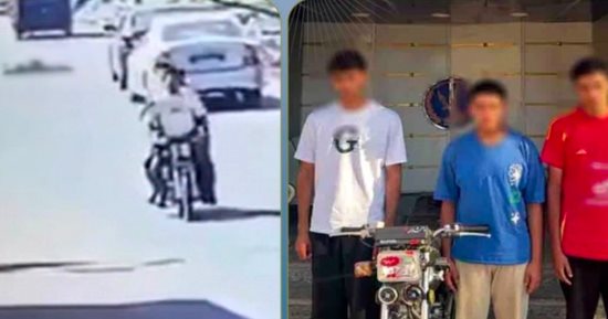 ضبط طالبين يستقلان دراجة بخارية بدون لوحات للاصطدام بفتاة 