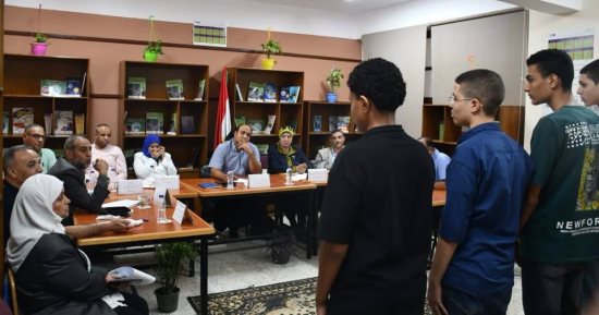 رئيس مياه الجيزة يشهد سير اختبارات القبول للمتقدمين للمدرسة الثانوية الفنية