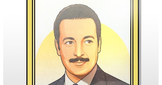 كاريكاتير اليوم السابع يحتفى بمئوية ميلاد الفنان رشدى أباظة