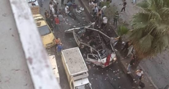 مقتل شخصين وإصابة 13 آخرين فى انفجار مركبة بمدينة جرمانا قرب دمشق.. فيديو 