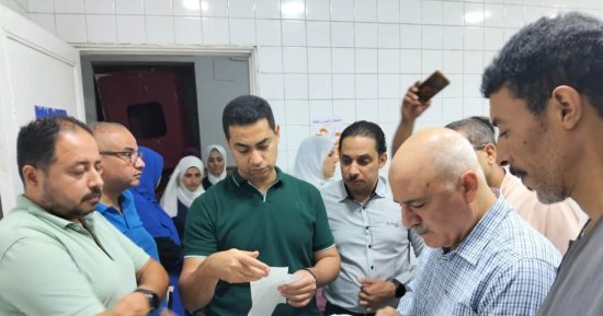 جولة مفاجئة لوكيل صحة الجيزة بمستشفى مبارك.. إحالة المقصرين للشؤون القانونية