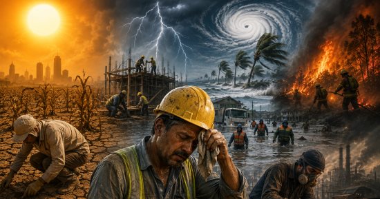 منظمة العمل العربية تكشف: 2.4 مليار عامل تحت تهديد التغيرات المناخية.. 250 مليار ساعة عمل مهددة بالفقدان سنويا.. خسائر المناخ تتجاوز 1.4 تريليون دولار.. والحرارة تسبب 22.85 مليون إصابة عمل و18.9 ألف وفاة سنويا