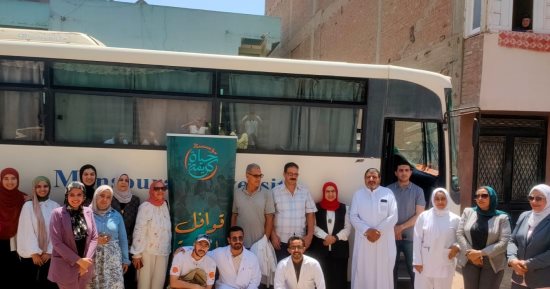 جامعة المنصورة تقدم خدمات طبية وبيطرية وتوعوية وتربوية فى قافلة متكاملة