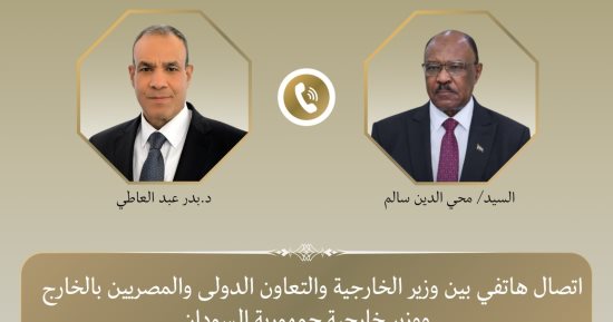 وزير الخارجية يبحث مع نظيره السودانى العلاقات الثنائية وتطورات الأوضاع بالسودان