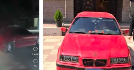 ضبط سائق سيارة لاستعراضه بموكب زفاف فى الفيوم