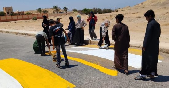 طور سيناء تكثف أعمال النظافة والتجميل لرفع كفاءة الشوارع وتحسين المظهر الحضاري