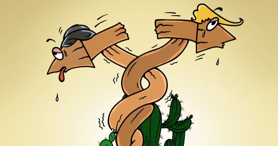 مفاوضات أمريكا وإيران بلا اتجاه.. كاريكاتير اليوم السابع يرصد تعثر حل الصراع