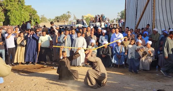 التحطيب والمرماح.. مظاهر احتفالات المولد النبوى بالأقصر 