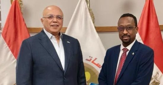 وزير الثقافة والإعلام والآثار السودانى يزور الشركة المصرية للأقمار الصناعية