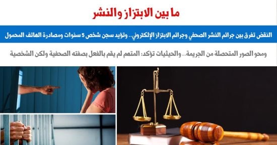 النقض تفرق بين جرائم النشر الصحفى وجرائم الابتزاز الإلكترونى.. برلمانى