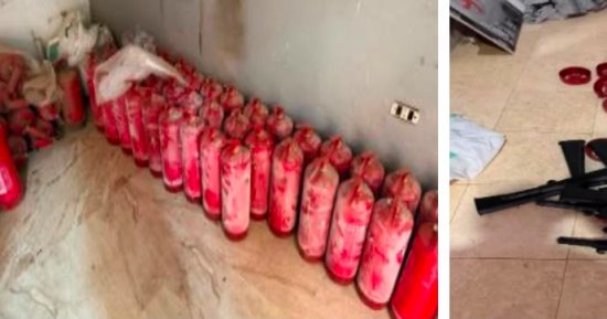 ضبط مصنع غير مرخص لإنتاج وتعبئة طفايات الحريق مجهولة المصدر