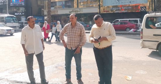 إيقاف أعمال تشطيب محل وتركيب تندة بدون ترخيص في بولاق الدكرور