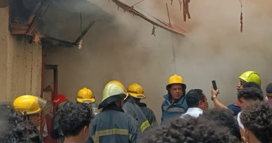 إصابة شخصين في حريق شقة سكنية بمدينة نصر   