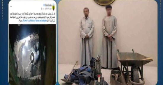 ضبط المتهمين بالتنقيب عن الآثار بسوهاج