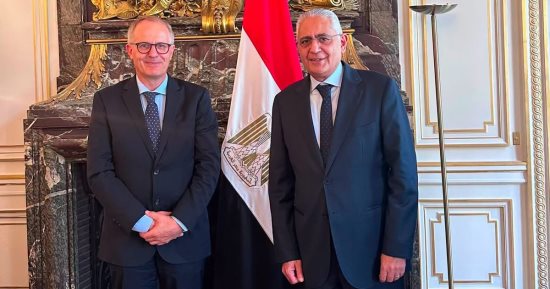سفير مصر لدى باريس يلتقى المدير الجديد لمكتب اليونسكو الإقليمى بالقاهرة