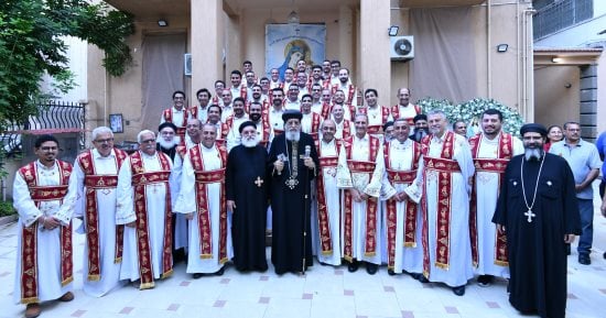 البابا تواضروس يشهد اليوبيل الذهبى لكنيسة العذراء والبابا كيرلس بالإسكندرية