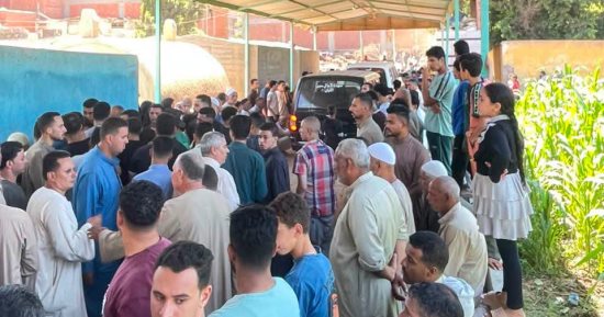 تشيع جثامين حادث انقلاب سيارة على طريق البريجات كفر داود بالمنوفية