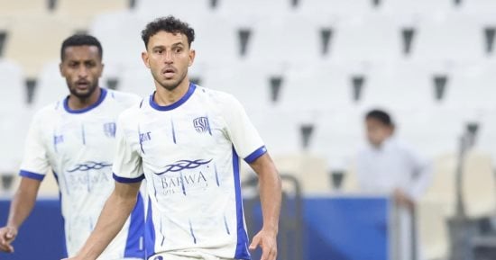 حمدي فتحي أساسيا فى مباراة لوسيل ضد الوكرة بالدوري القطري