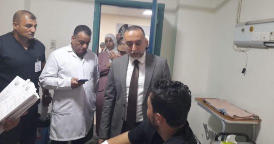 وكيل صحة شمال سيناء يجرى جولة تفقدية شاملة بمستشفى العريش العام