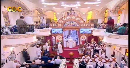 البابا تواضروس يترأس قداس تدشين كنيسة مارجرجس والأمير تادرس بالإسكندرية