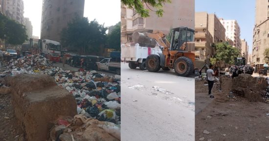 الجيزة تستجيب لشكاوى المواطنين وتكثف حملات رفع المخلفات بعدة أحياء.. صور